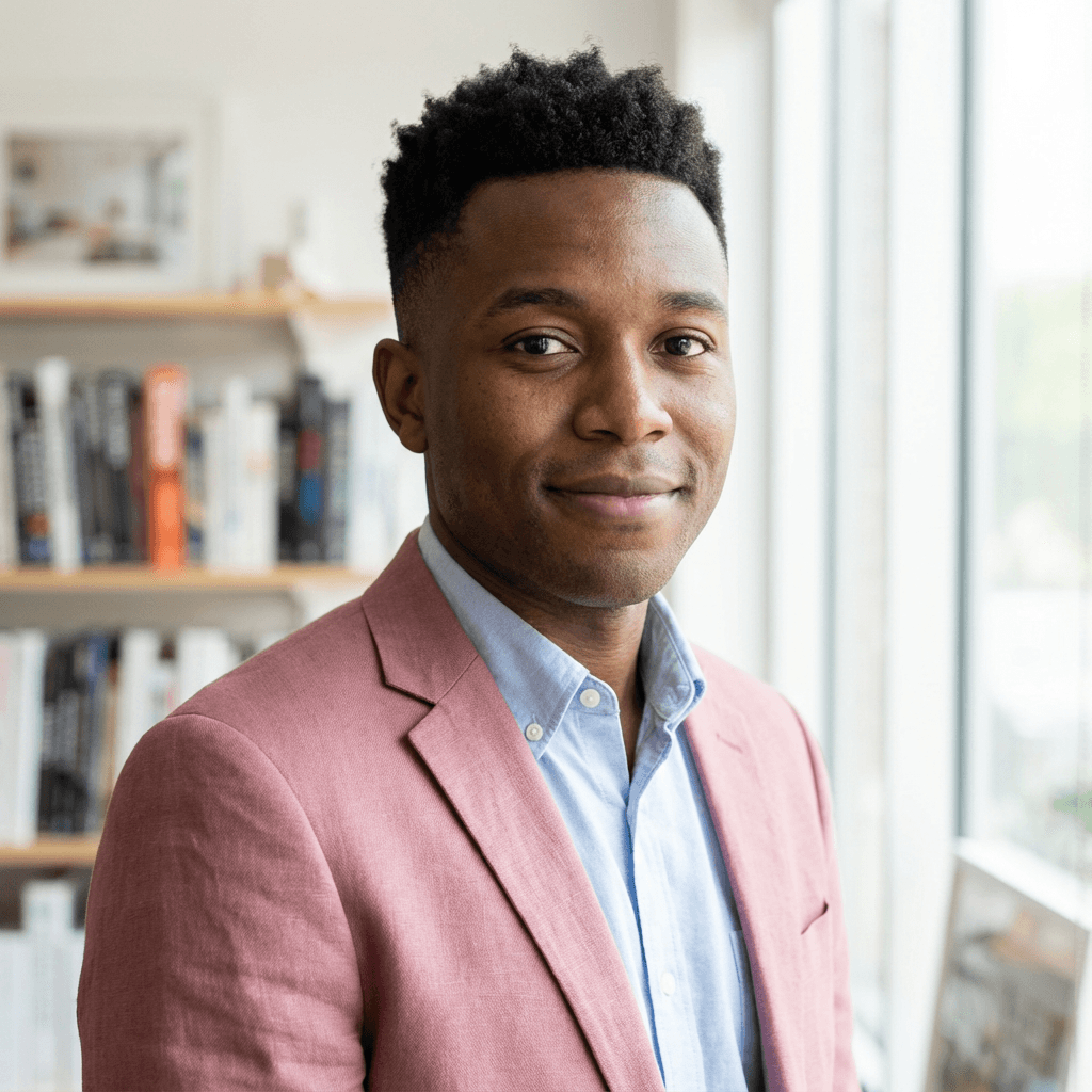 James Whitfield, CEO, in a professional meeting room